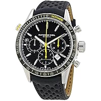 Raymond Weil 7740-SC1-20021 Mens Freelancer Black Leather Chronograph Watch