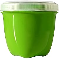 Preserve Food Storage Container, 8 Ounce/Mini, Made from Recycled Plastic, Apple Green