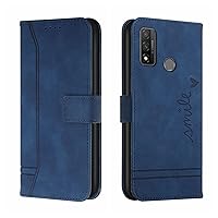 Protective Flip Cases Compatible with Huawei P Smart 2020 Wallet Case ,Shockproof TPU Protective Case,PU Leather Phone Case Magnetic Flip Folio Leather Case Card Holders Case Cover ( Color : Blue )