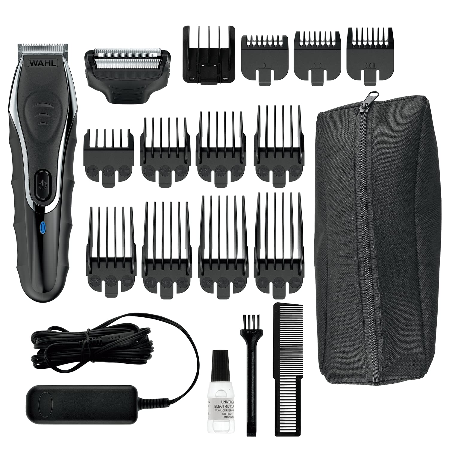 Wahl 9899-016 18pc Aqua Groom Showerproof Lithium Hair Grooming Kit
