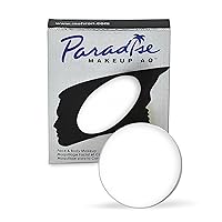 Mehron Makeup Paradise Makeup AQ Refill Size | Stage & Screen, Face & Body Painting, Beauty, Cosplay, and Halloween | Water Activated Face Paint, Body Paint, Cosplay Makeup .25 oz (7 ml) (White)