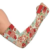 Flowers Gardening Sleeves for Women Farm Defense Garden Sleeve Sun Protective Arm Sleeves for Cycling 1 Pair