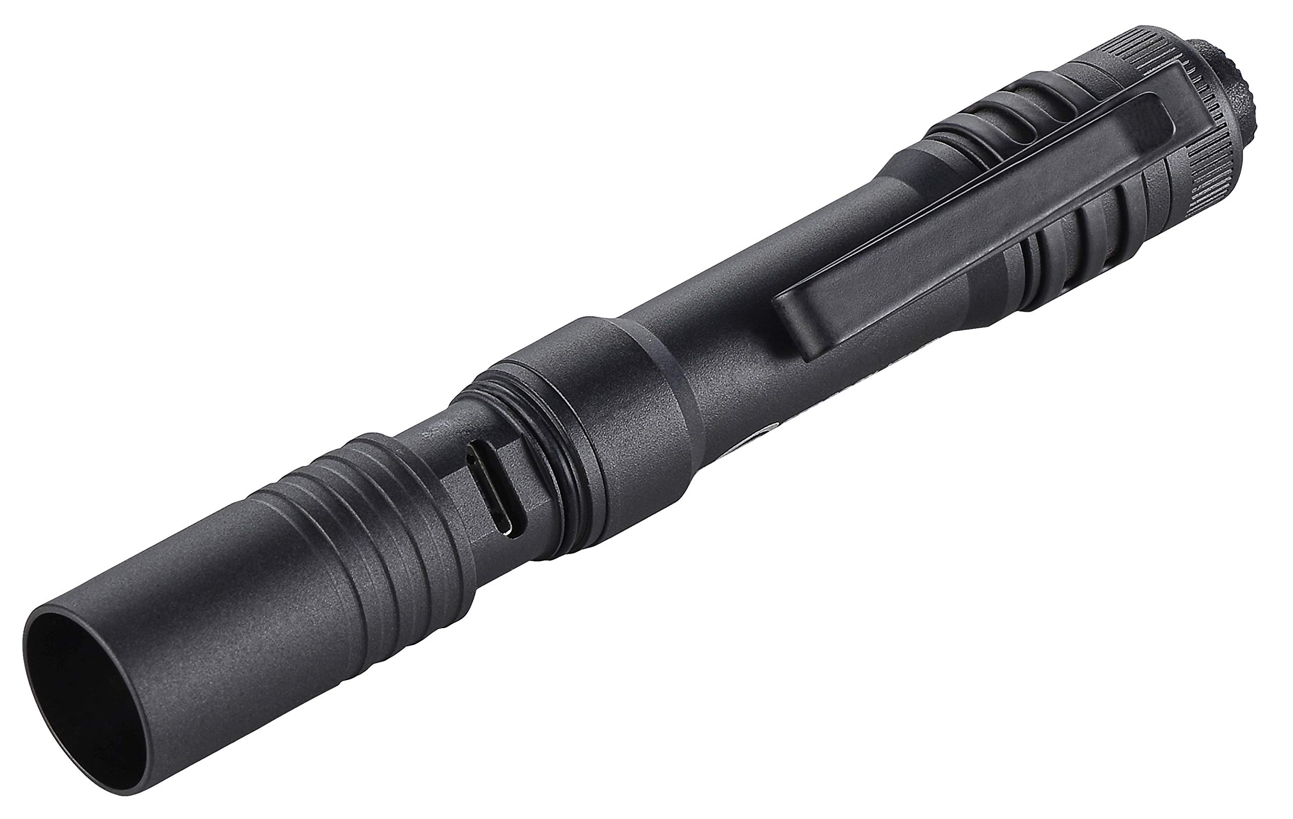 Streamlight 66604 MicroStream 250-Lumen EDC Ultra-Compact Flashlight with USB Rechargeable Battery, Box Packaged, Black