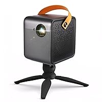 WEMAX Dice Portable Projector 3 Hours Battery Outdoor Movie Projector with PS104 Mini Tripod Stand