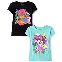 The Childrens Place Girls Kindness, Love, Equality Short Sleeve Graphic T shirts Pack 4
