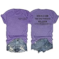 Graphic Cute Tee Shirts for Women Funny Letter Print Tops Funny Sayings Letter Print Short Sleeve Blouse Spring Solid