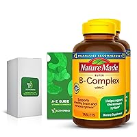 Nature Made Super B-Complex with C, 460 Tablets (2 Pack) with Exclusive Vitamins & Minerals A to Z - Better Ligth&Spring Guide (3 Items)