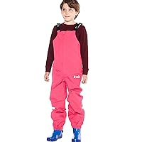 OAKI Kids Waterproof Suspender Rain Bib/Pant Lightweight, Windproof and Breathable