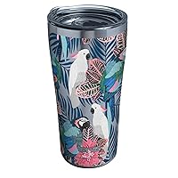 Tropical Birds Collage Insulated Tumbler 20oz Stainless Steel