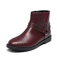 DREAM PAIRS Girls Boots Ankle Fashion Boots Little Kid/Big Kid