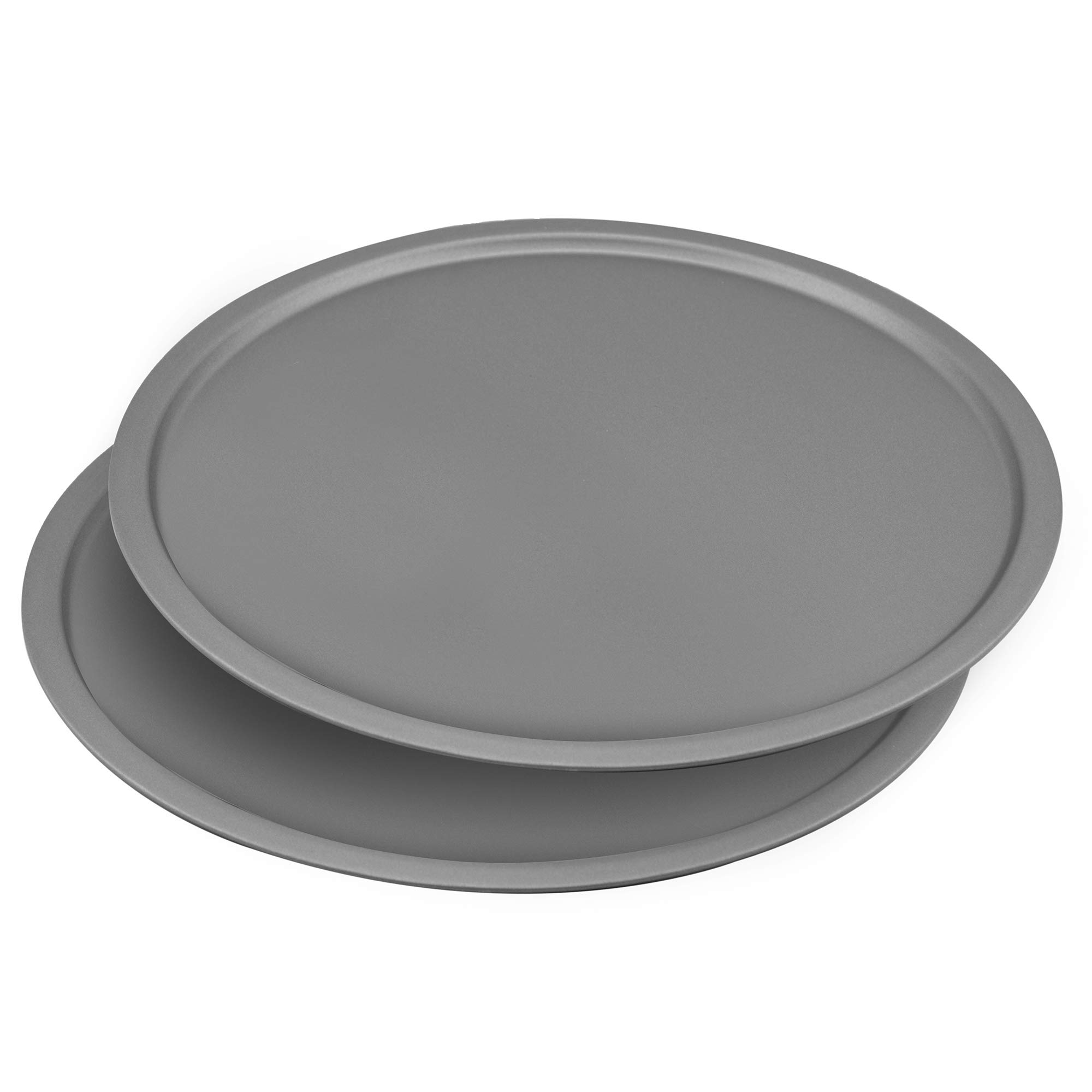 G & S Metal Products Company OvenStuff Nonstick 12” Pizza Pan, 2-Piece Set, Gray