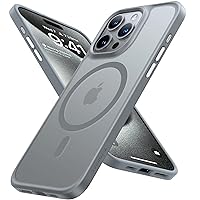 TORRAS Magnetic Guardian Designed for iPhone 15 Pro Max Case [Compatible with MagSafe][Military Grade Drop Tested] Slim Translucent Matte Case for iPhone 15 Pro Max Phone Case (6.7