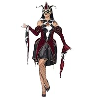 Smiffy's Women's Gothic Venetian Harlequin Costume