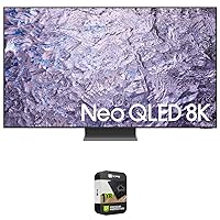 Samsung QN85QN800C 85 Inch Neo QLED 8K Smart TV Bundle with 1 YR CPS Enhanced Protection Pack (2023 Model)