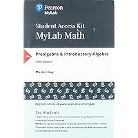 Prealgebra & Introductory Algebra -- MyLab Math with Pearson eText Access Code