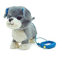 YH YUHUNG Walking and Barking Dog Toy Pet with Remote Control Leash Walking Puppy Toys for Kids Electronic Pets for Girls (Blue)