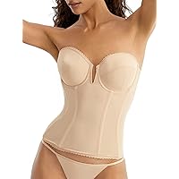 Dominique Women's Vivienne V-Wire Longline Strapless Bridal Bra (30B-48G) #8990