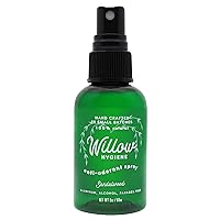 Willow Hygiene, Willow Body, Sandalwood, Natural deodorant, Aluminum Free, Deodorant substitutes, 2 oz. spray