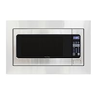 DE220MWTSSS Microwave Oven Built-in 1200-Watts with 10 Power Levels Pre Settings and Express, Sensor and Speed Cooking and Silent Mode with Glass Turntable, 2.2-Cu.Ft, Metallic