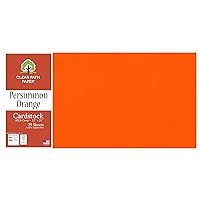 Clear Path Paper - Persimmon Orange Cardstock - 12 x 24 inch - 65Lb Cover - 25 Sheets