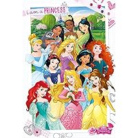 I am a Princess Maxi Poster, Wood, Multi-Colour, 61 x 91.5 cm