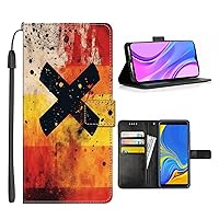 Wallet Case Suitable for Samsung Galaxy S24 S23 S23+ S22 S22+ S21 S21+ S20 S20+ S10 S10+ S9 S9+ S8 S7 edge S6 Plus Ultra FE S10e 4G/5G Designer Germany Flag-AB69 with Card&Cash Holder