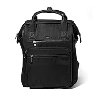 Baggallini Chelsea Laptop Backpack, Black Twill