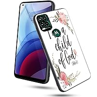 Moto G Stylus 5G Case, Soft Silicone Rubber Bumper Case Full Body Protection Shockproof Cover Case Drop Protection for Motorola G Stylus 5G 2021,Flower Bible Verse 1 John 3:1