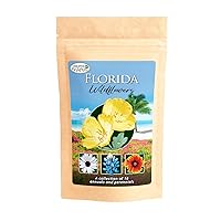 Florida Wildflower Seed Mix, Covers 325 Sq Ft, 18 Flower Varieties, Over 35,000 Seeds - Created By Nature