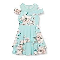 Speechless Girls' Off The Shoulder Floral Party Dress