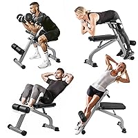 Roman Chair Adjustable Workout Bench Versatile At-Home Hyperextension Bench & Ab Chair for Whole-Body Training