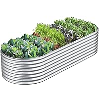 FRIZIONE 6x3x2FT Raised Garden Bed for Vegetables, Outdoor Garden Raised Planter Box, Backyard Patio Planter Raised Beds for Flowers, Herbs, Fruits