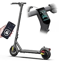 Smart Electric Scooter for Adults - Max 18.6 Mile Range and 15.5Mph for 350W Moter, Auto-Sensing Automatic Headlamps,Headlight & Taillight Foldable, Cruise Control System E Scooter - A5004