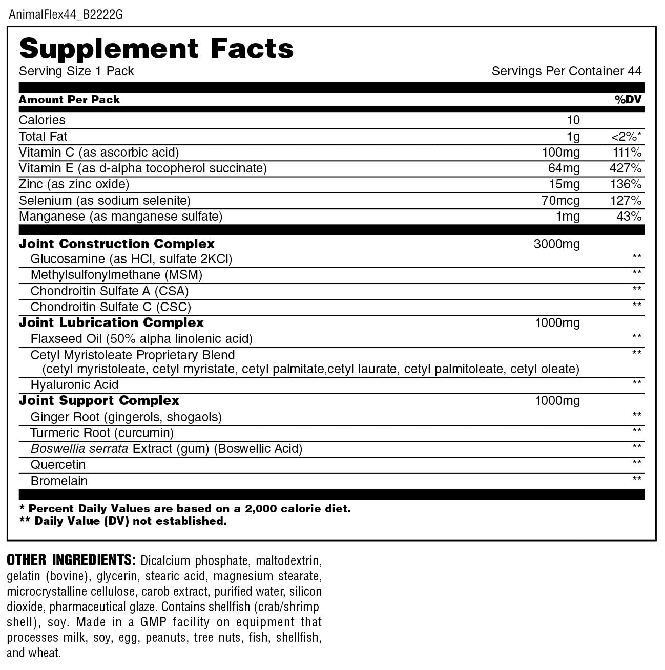Mua Animal Flex – All-in-one Complete Joint Supplement - Turmeric Root  Curcumin - Glucosamine Chondroitin - MSM - Hyaluronic Acid - Repair and  Restore - 44 Packs trên Amazon Mỹ chính hãng 2023 | Fado