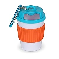 Brightkins Let's Go Coffee Cup Treat Holder - Treat Dispenser for Dogs, Dog Travel Accessories