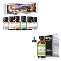 Holiday Cheer Premium Fragrance Oils Set of 6 (10ML)+ Cucumber Melon Fragrance Oil 60ML - for Diffuser, Candle Making, DIY Soap