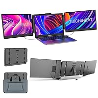 Portable Laptop Screen Extender - Triple Laptop Monitor Extender S2 14