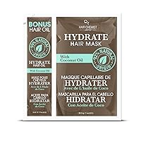 Hair Chemist Hydrate Hair Mask with Coconut Oil Packette 1 ounce (3-Pack)