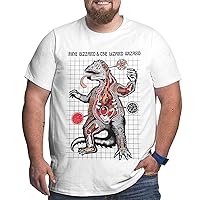 Men T Shirt King Gizzard and Lizard Wizard Big Size Short Sleeve Shirts Fashion Large Size Tee White