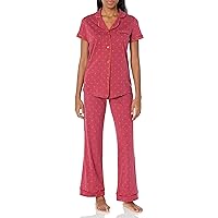 Cosabella Women's Bella Printed Short Sleeve Top & Boxer Pajama Set