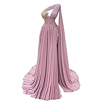Pink One Shoulder Mermaid Lace Prom Evening Shower Party Dress Celebrity Pageant Gown