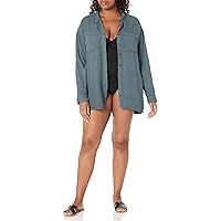 RVCA Women's Solstice Button Up Coverup