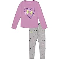 Under Armour Baby Girls' Long Sleeve Shirt and Legging Set, Durable Stretch and Lightweight