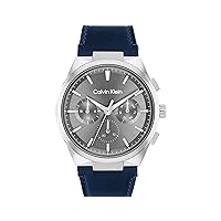 Calvin Klein Distinguish - Men's Multifunction Watch Stainless Steel - Water Resistant 3 ATM/30 Meters - Elevate Your Style with an Architecturally Inspired Men's Timepiece - 44 mm