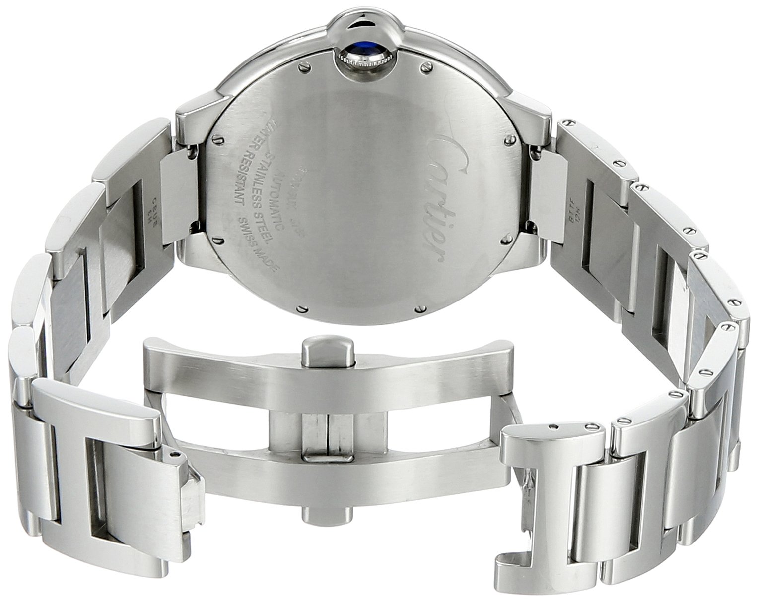 Cartier Men's W6920042 Ballon Bleu Analog Display Automatic Self Wind Silver Watch