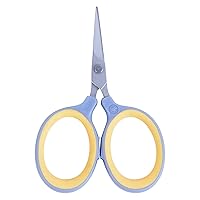 Westcott ‎13867 Pointed Titanium-Bonded Small Sewing Scissors for Crafting, Gray/Yellow 2.5 In