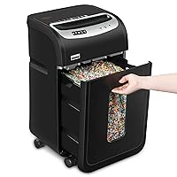 Paper Shredder for Home Office Heavy Duty with 60 Mins Running,VidaTeco 18-Sheet Micro Cut Shredder for Home Use with US Patented Cutter,Shred CD/Card with 7.9-Gal Extra Large Bin,AUTO Jam Proof(ETL)