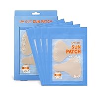 SHIONLE 4 Pack Sun Protection Under Eye & Cheek Patch for Golf & Outdoor Sports Activities Sunblock Shield Suncreen Tape Facial Sticker UV Block Sheet with Moisturizer All Skin Type (Type-A)