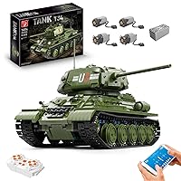 LuoKe Soviet T-34 Medium Tank Model 1:16 2.4G RC High Simulation Military Tank Model with Sound Smoke Shooting Effect for Kids Adult 