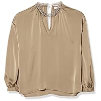 Ramy Brook Women's Claire Long Sleeve Chain Detail Top